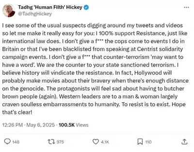 Documented social media post with permanent archive. Perma.cc: https://perma.cc/4J2G-NVQ4. Categories: atrocity_justification,  disinformation,  extremism,  general_hate,  historical_revisionism,  inflammatory_language,  meta_documentation,  violence_support