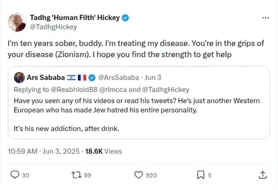 Documented social media post with permanent archive. Perma.cc: https://perma.cc/3R3T-Z8T8. Categories: antizionism_pretense,  explicit_antisemitism