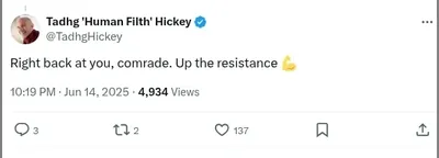 Documented social media post with permanent archive. Perma.cc: https://perma.cc/22AH-SJCX. Categories: extremism